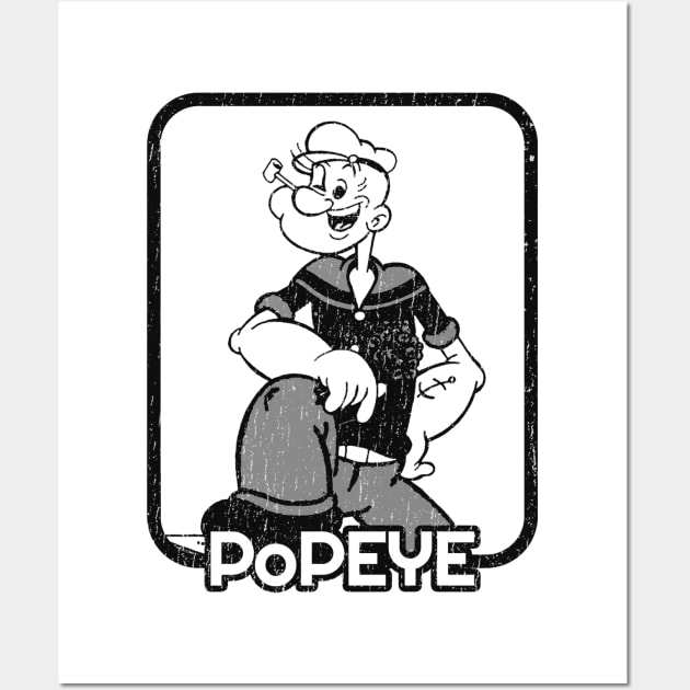 the sailor man - popeye vintage Wall Art by Crocodile Store